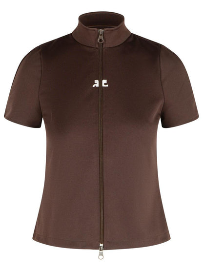 Courrèges brun polyester-t-shirt
