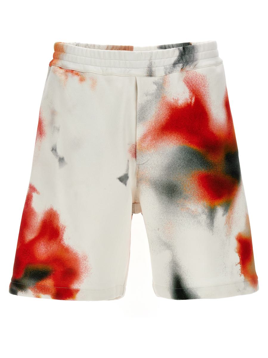 Alexander McQueen Bermudashorts med 'Obscured Flower'-motiv