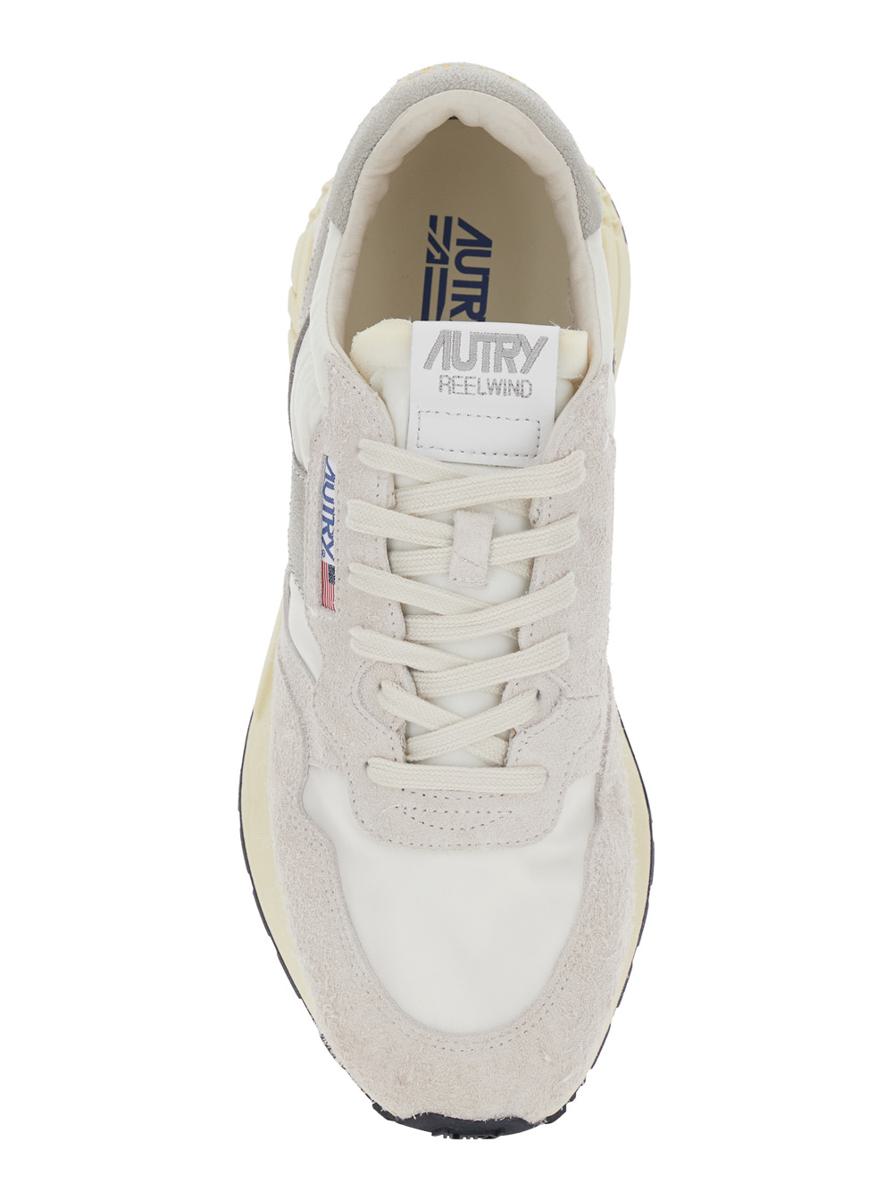 'Reel Wind' Grå Låga Sneakers Med Logotypdetalj I Mocka Herr