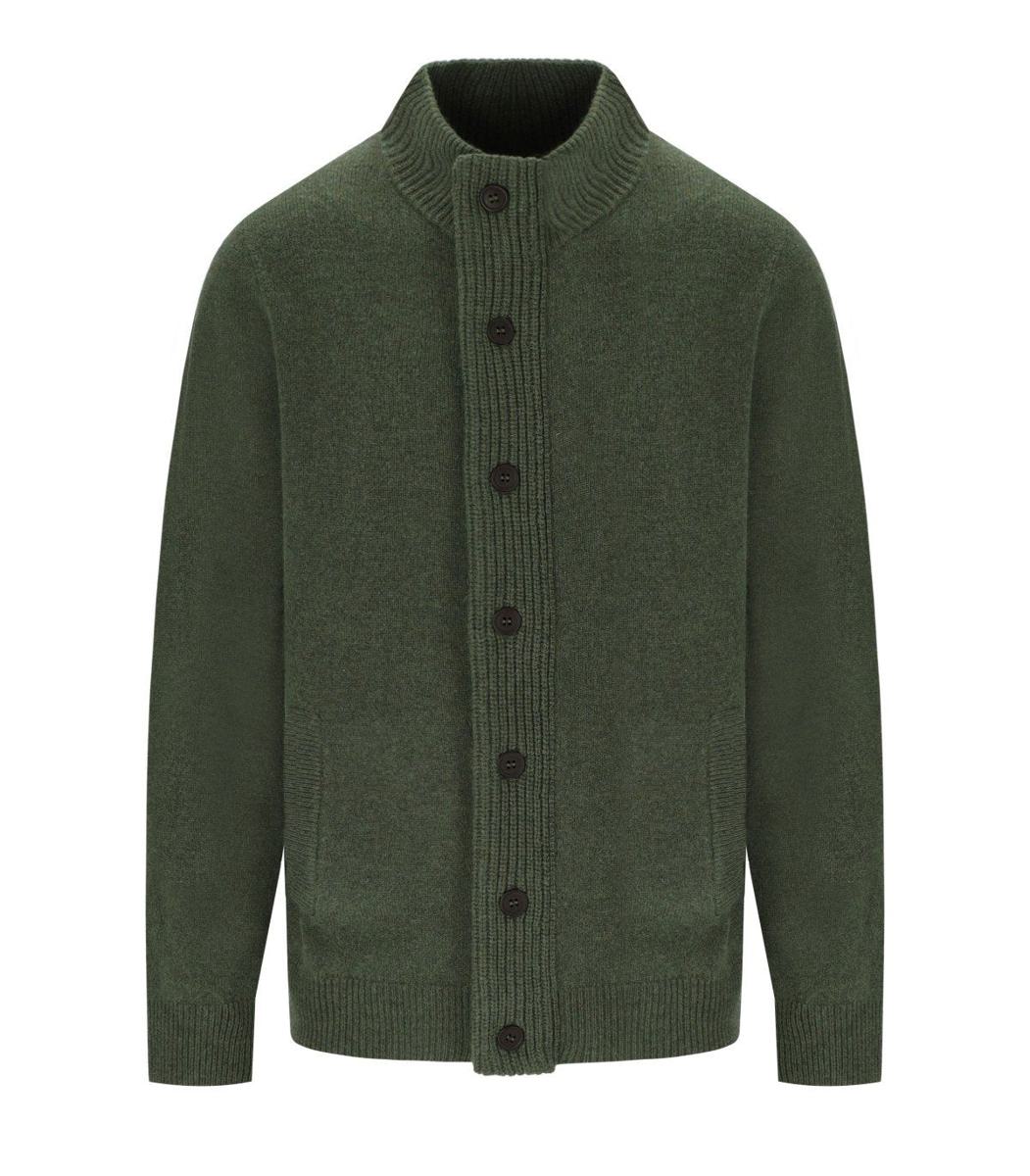 Barbour Essential Patch Zip Olivgrön Kofta
