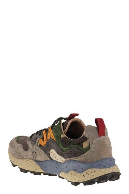 Flower Mountain Yamano 3 - Sneakers i mocka och tekniskt tyg