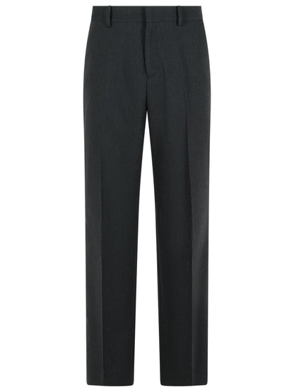 Acne Studios svarta ullblandade byxor