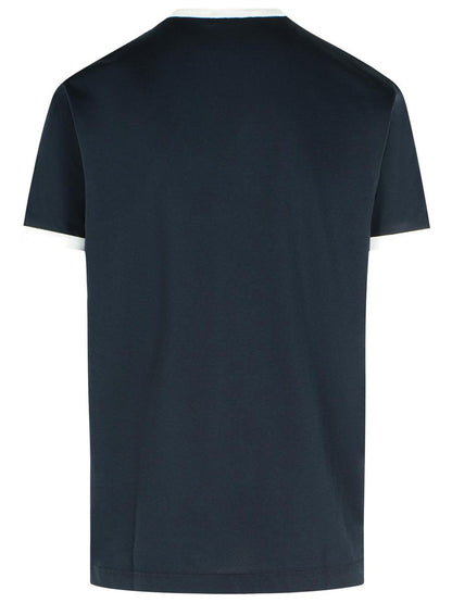 Dolce &amp; Gabbana Marinblå Bomulls-T-shirt