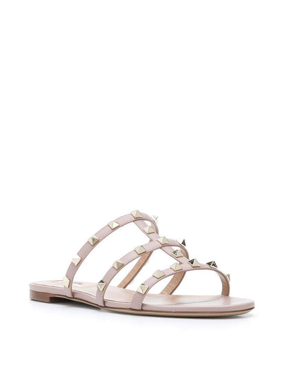Valentino Garavani Rockstud platta sandaler i läder