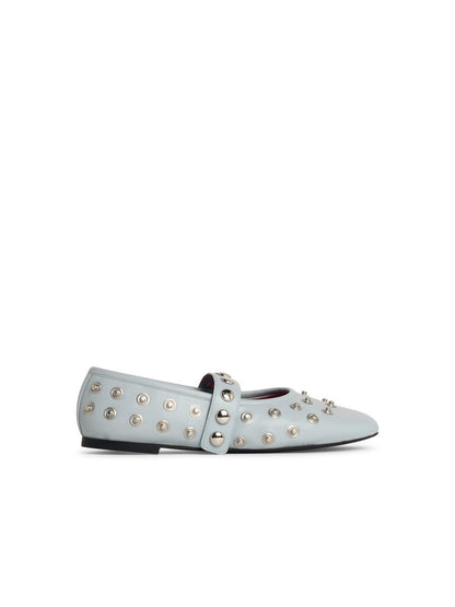 Stella McCartney Ballerina 'Ryder' i Eco Alter Mat Azzurra