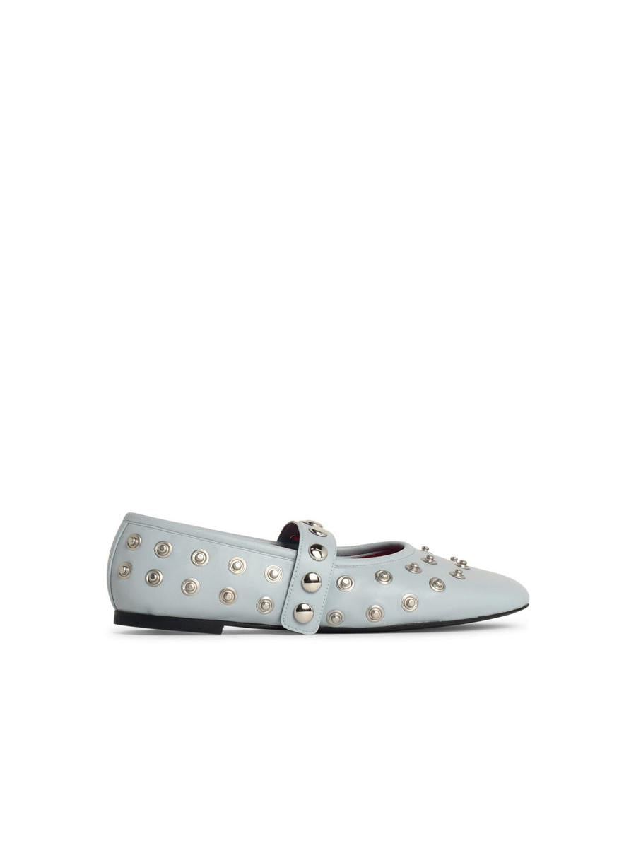 Stella McCartney Ballerina 'Ryder' i Eco Alter Mat Azzurra