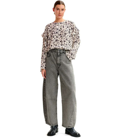 Essentiel Antwerp Imponerande grå ballongjeans