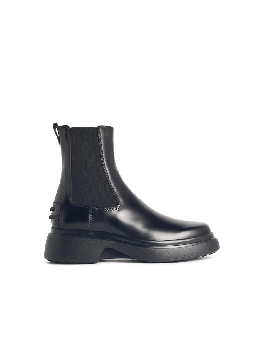 Tod'S Svarta Läder Ankelboots