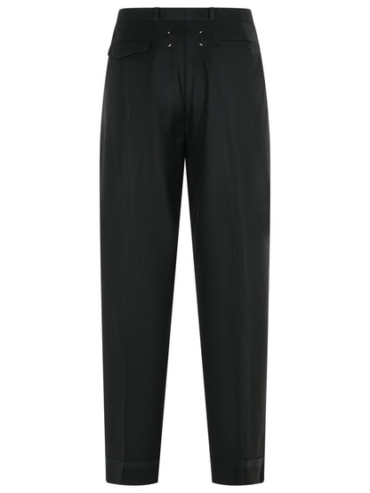 Maison Margiela svarta byxor i ull