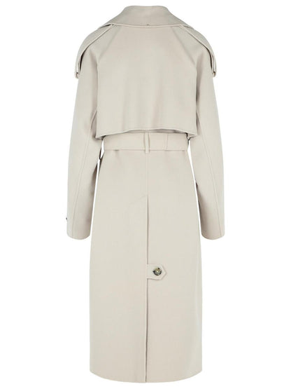 Sportmax 'Fiore' Beige Ullkappa