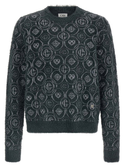 Casablanca 'Fluffy Monogram' Tröja
