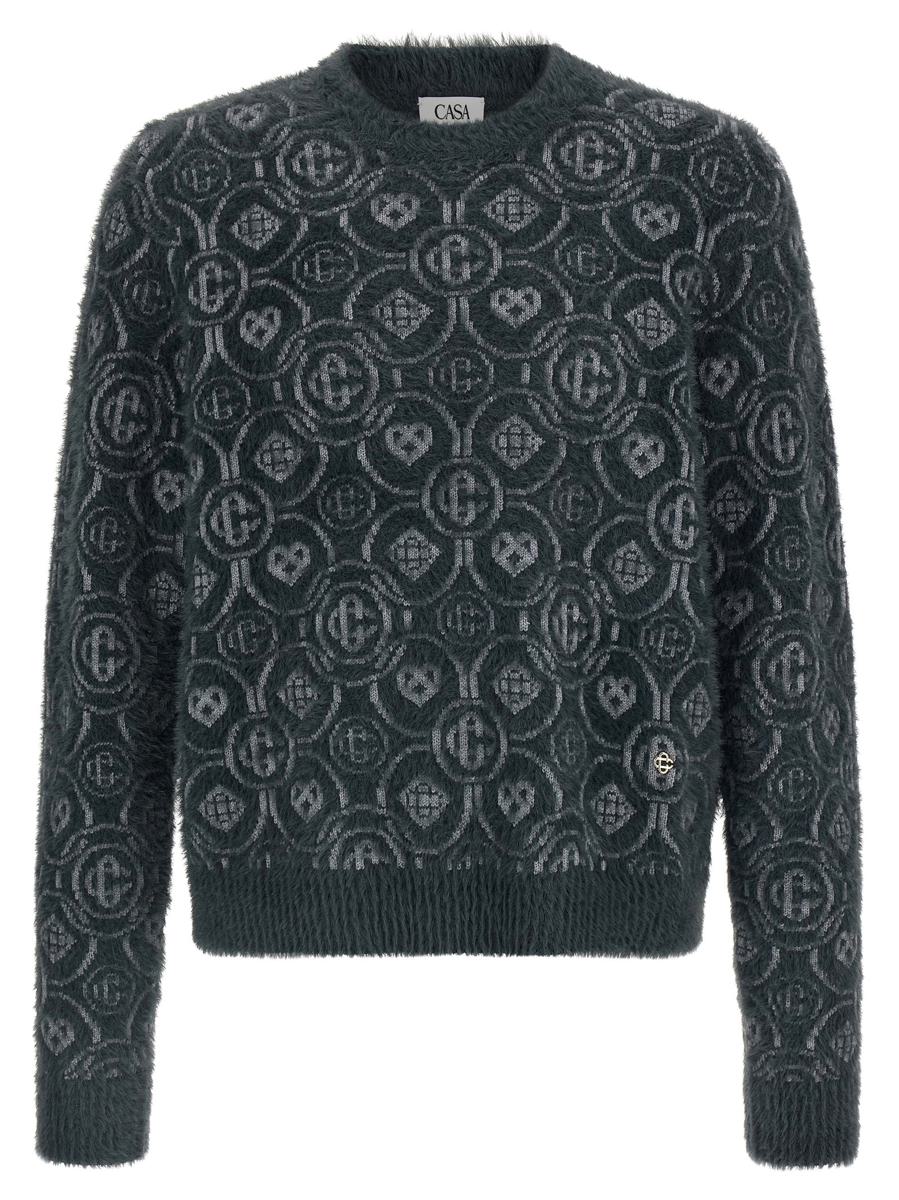 Casablanca 'Fluffy Monogram' Tröja