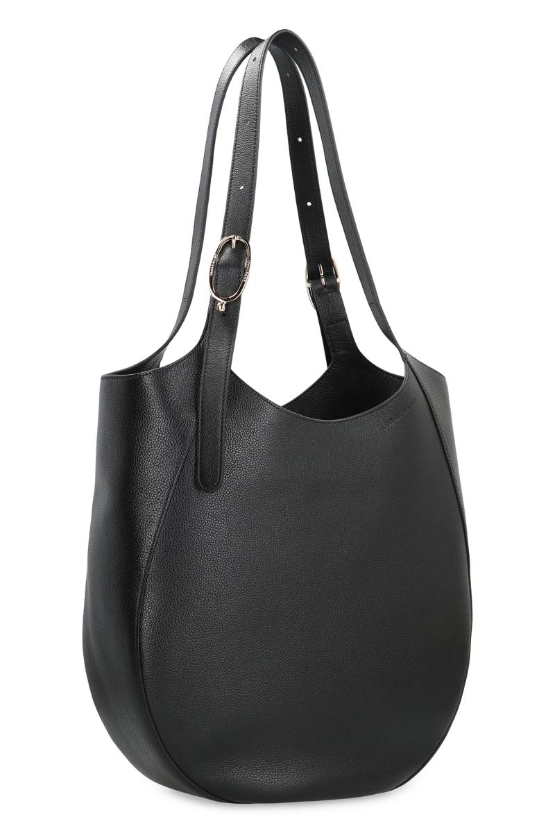 Longchamp Le Foulonné Xl Tygväska i slät läder