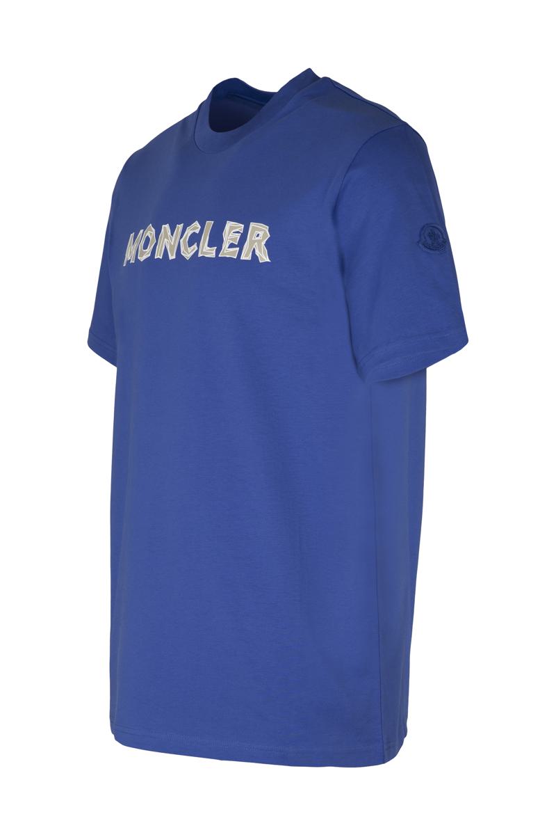 Moncler bomulls-t-shirt med rund hals