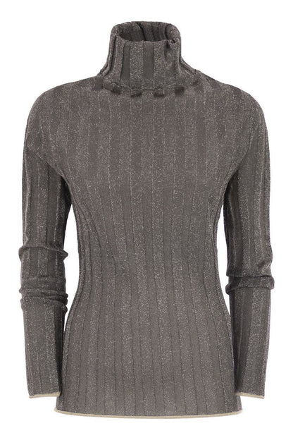 Fabiana Filippi Ribbad Polotröja Med Lurex