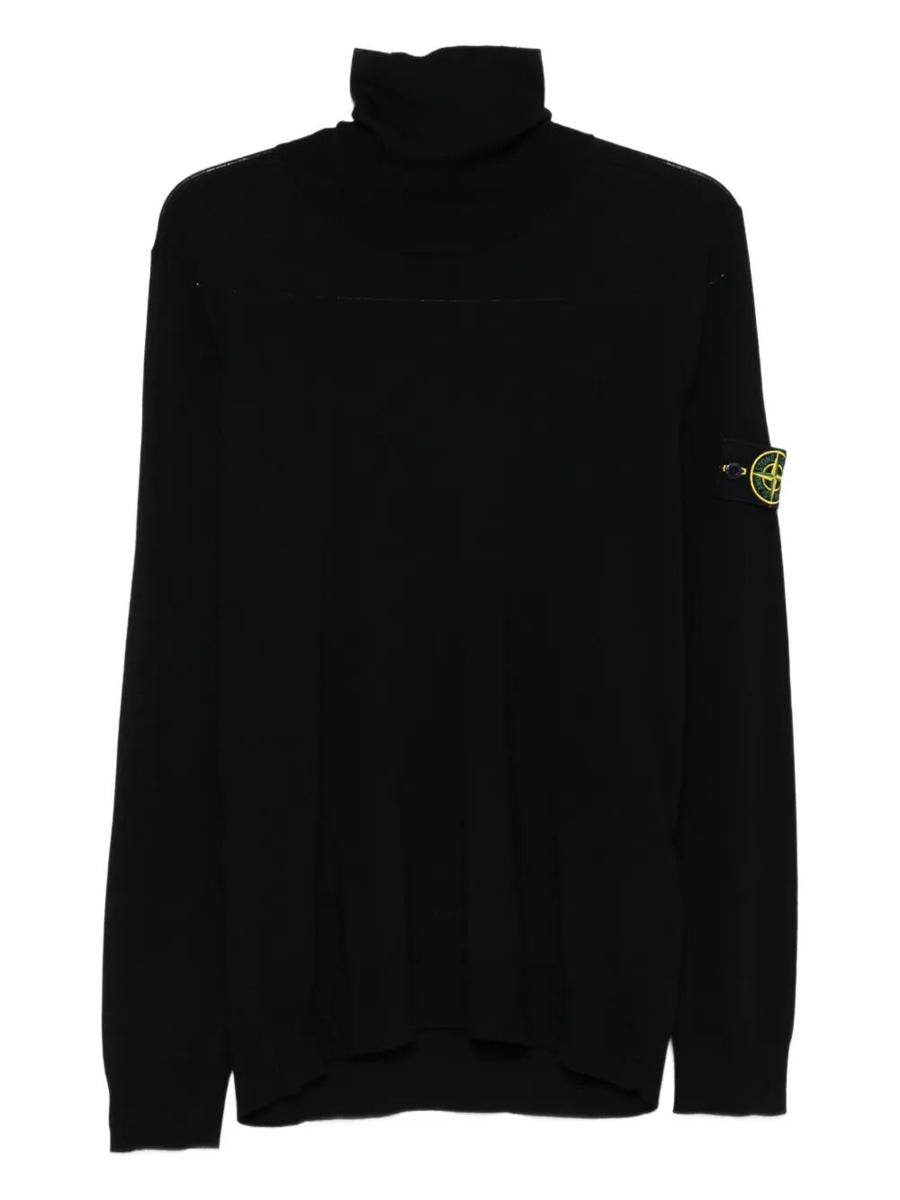 Stone Island Ribbad Ull Polotröja Kläder
