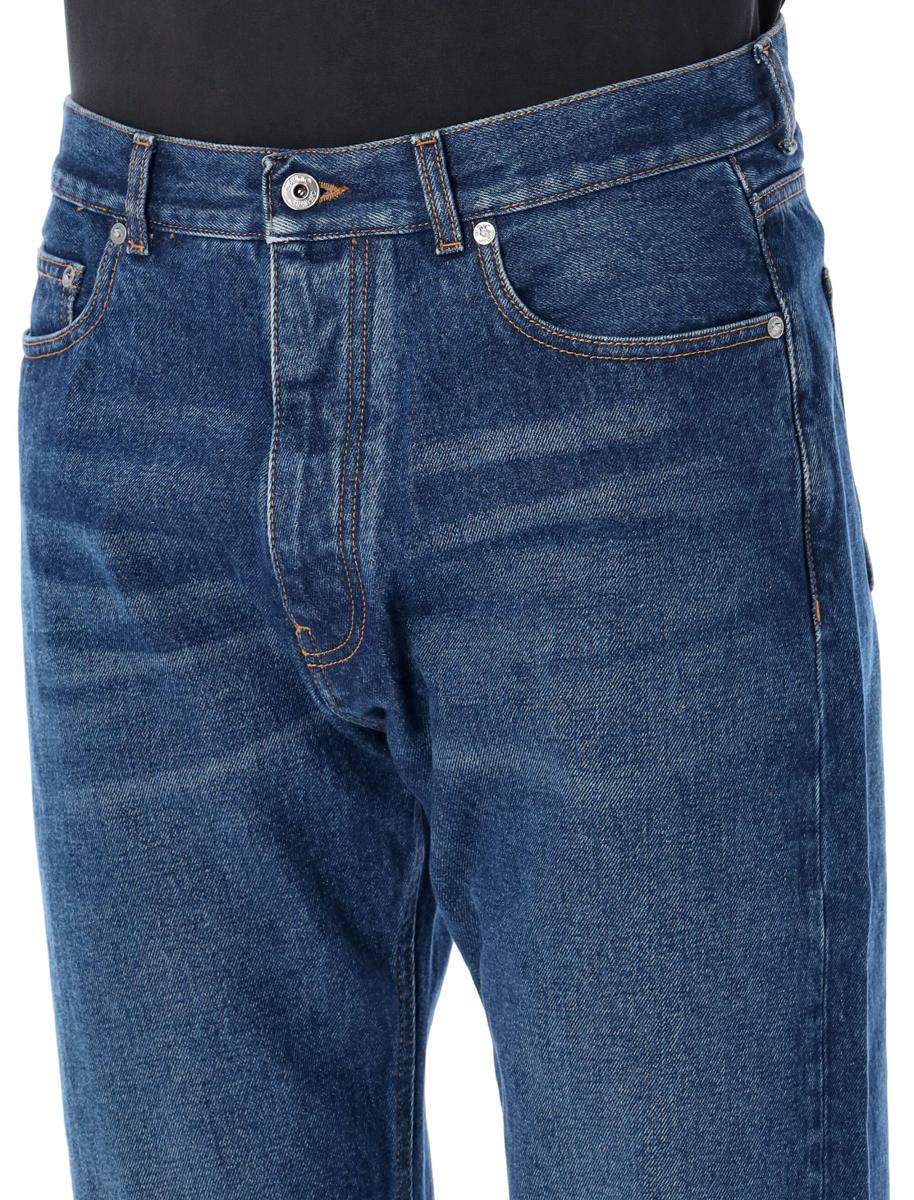 Off-white skatejeans med dragkedja