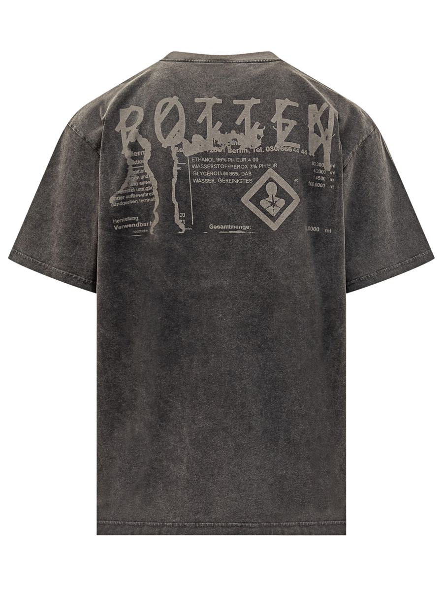 M44 Label Group Svart t-shirt med vintageeffekt 44 Label Group