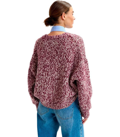 Essentiel Antwerp Izura Burgundy Crewneck-tröja