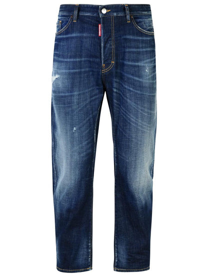 Dsquared2 'Bro' Blå Bomullsjeans