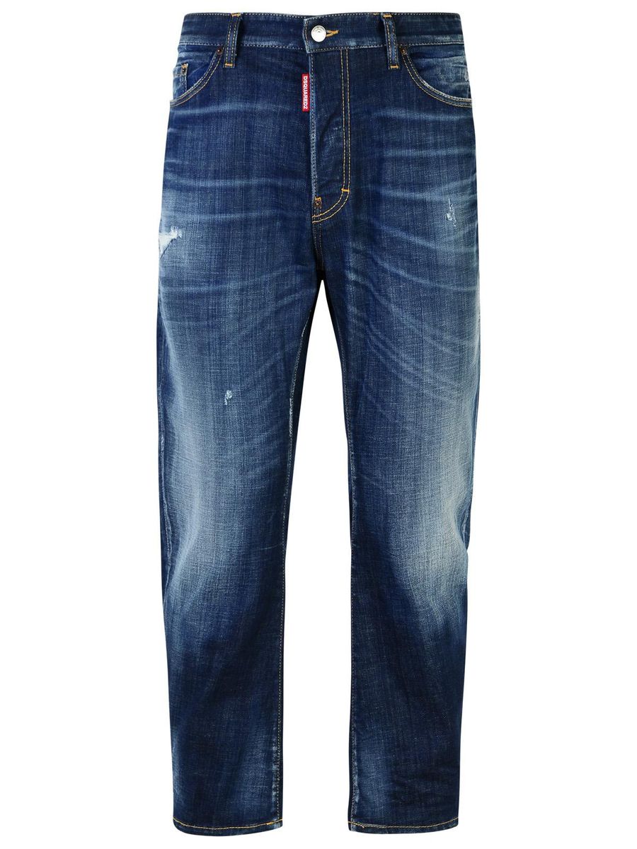 Dsquared2 'Bro' Blå Bomullsjeans