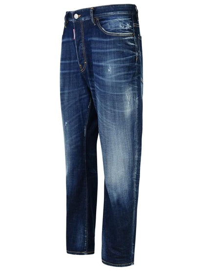 Dsquared2 'Bro' Blå Bomullsjeans