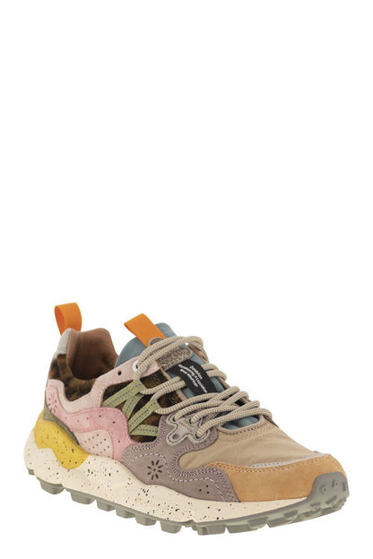 Flower Mountain Yamano 3 - Sneakers i mocka och tekniskt tyg