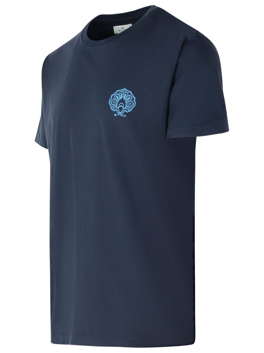 Etro Blå Bomulls-T-shirt