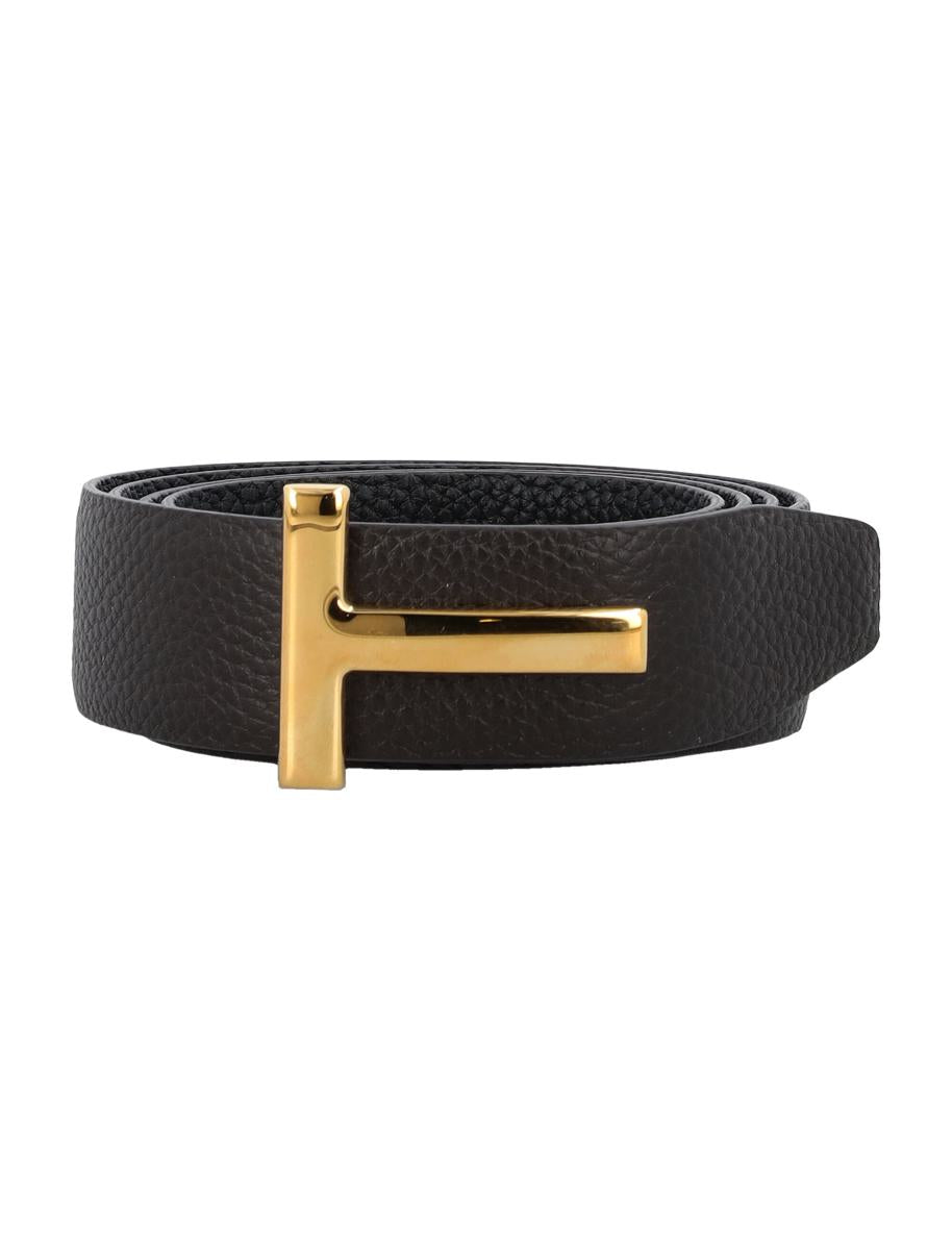 Tom Ford Small Grain Leather Icon Bälte