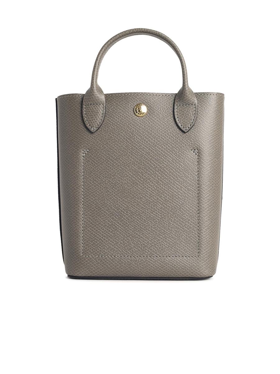Longchamp 'Xs Epure' Where Grå Läderväska