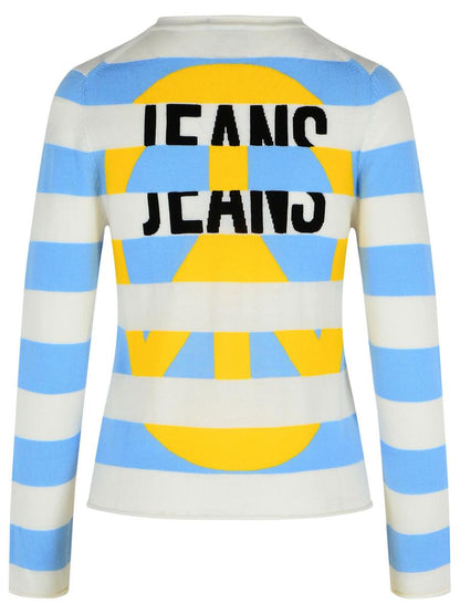 Moschino Jeans Flerfärgad Virgin Wool-tröja