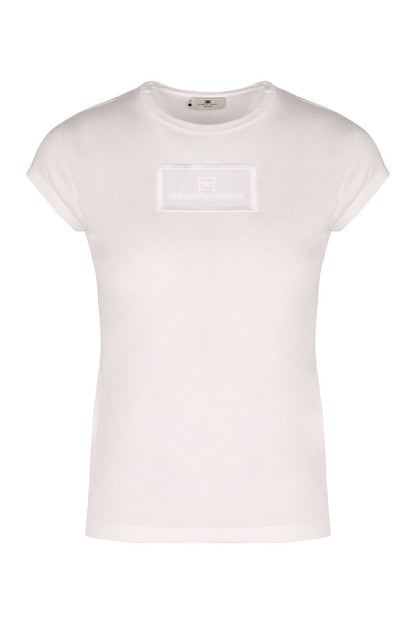 Elisabetta Franchi T-shirt med logotyptryck