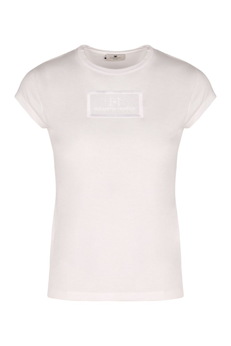 Elisabetta Franchi T-shirt med logotyptryck