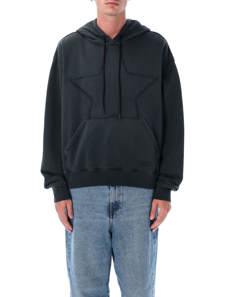 MM6 Maison Margiela Överdimensionerad Stjärnhuvtröja