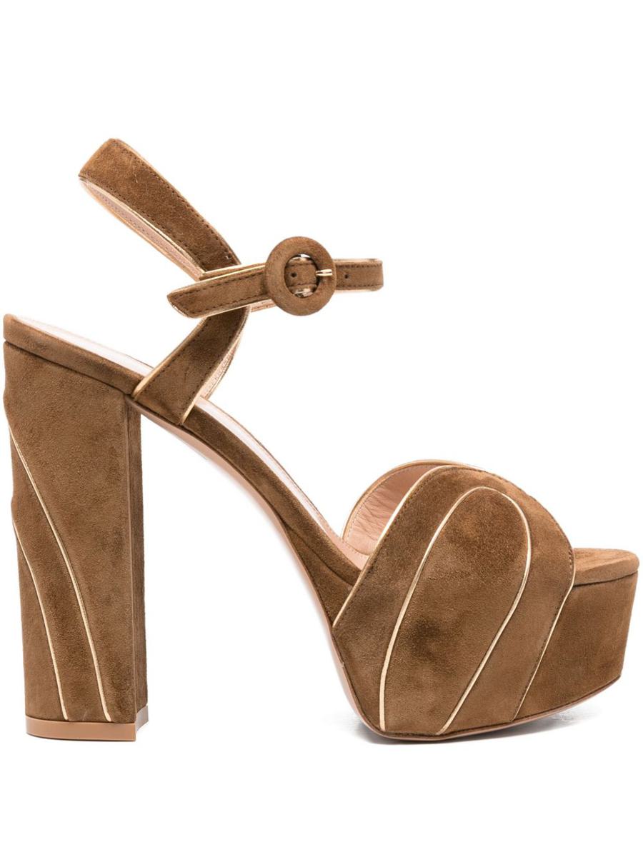 Gianvito Rossi Sandaler Läder Brun