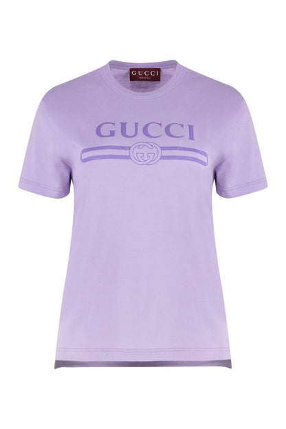 Gucci bomulls-t-shirt med rund hals