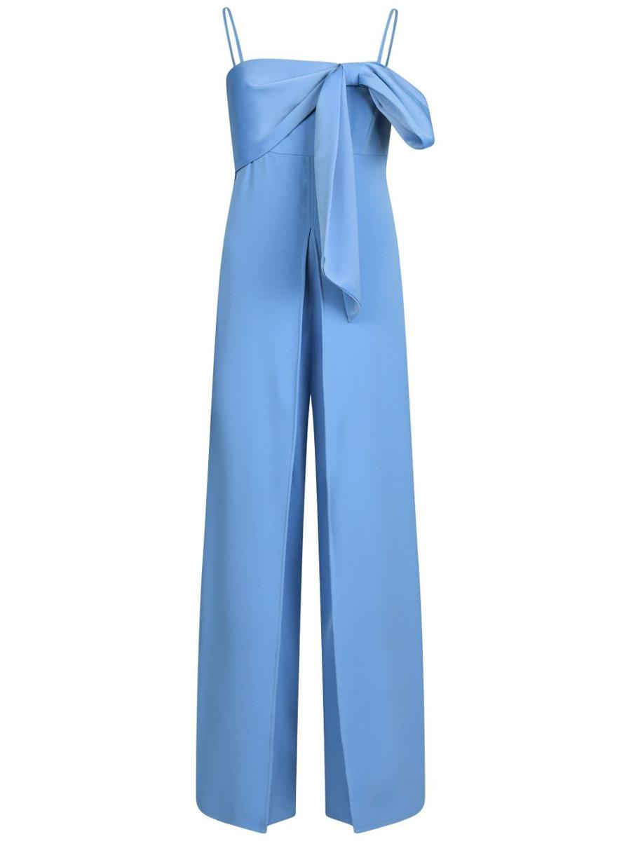 Liu Jo ljusblå lång jumpsuit med rosett