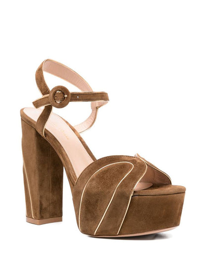 Gianvito Rossi Sandaler Läder Brun