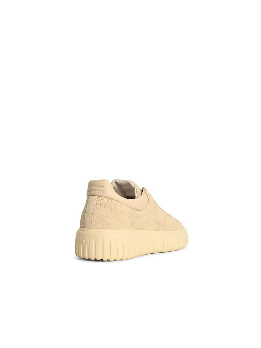 Hogan 'H-Stripes' Beige Mocka Sneakers
