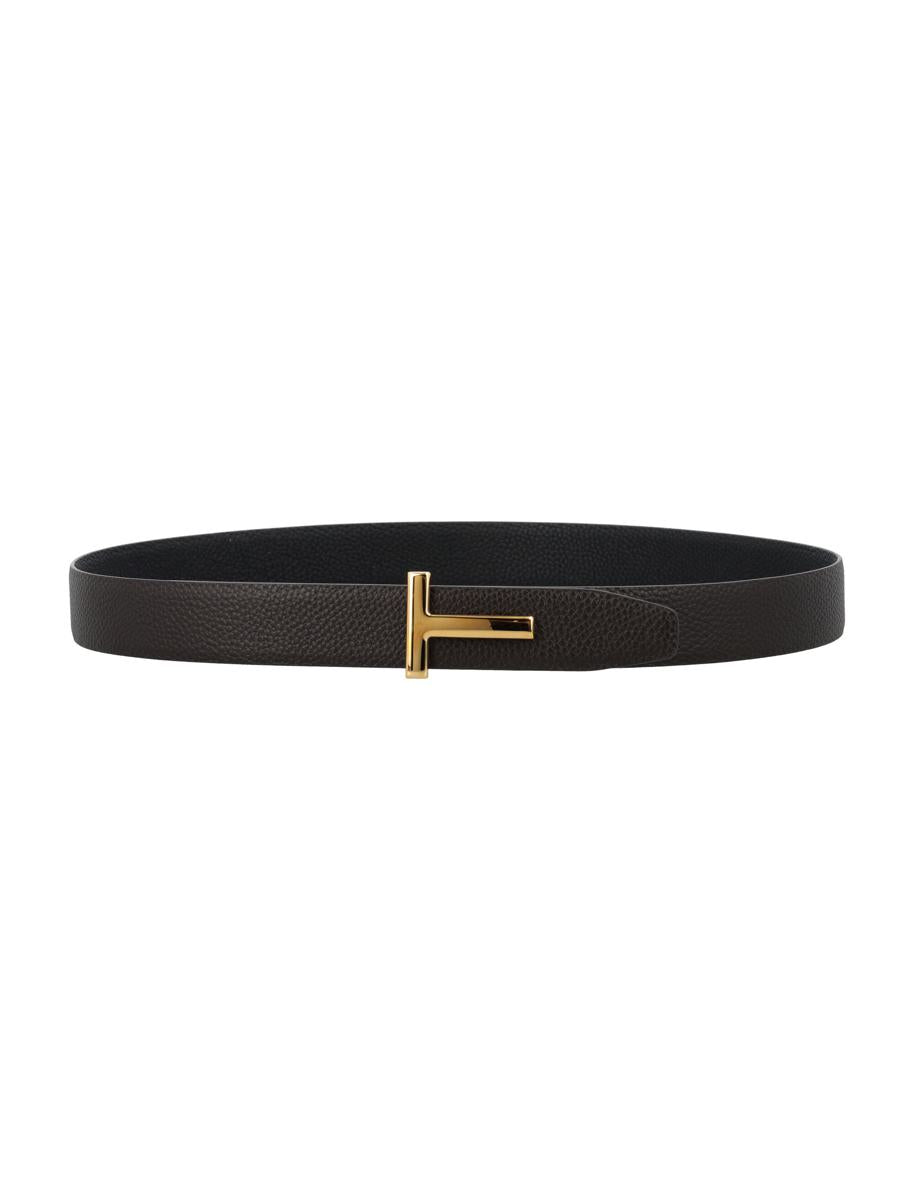 Tom Ford Small Grain Leather Icon Bälte