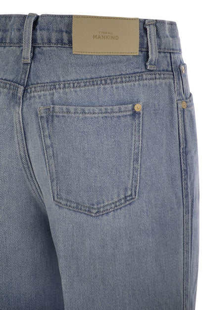 7 For All Mankind Modern Dojo Tailorless - Högmidjade utsvängda jeans
