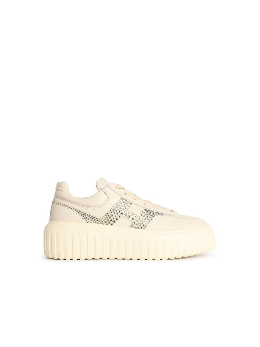 Hogan 'H-Stripes' Grå Lädersneakers