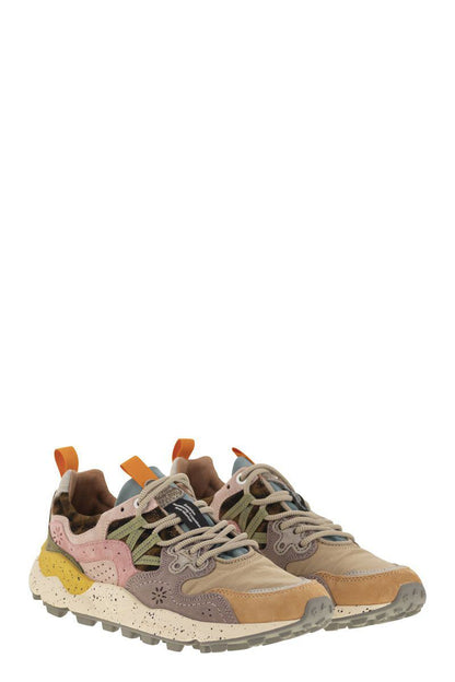Flower Mountain Yamano 3 - Sneakers i mocka och tekniskt tyg