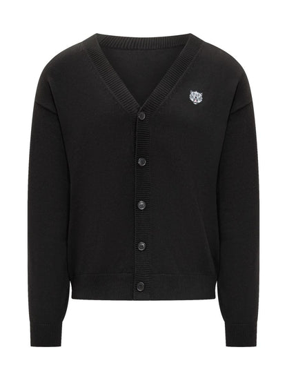 Kenzo Kenzo Herr Svart Kofta Med Tigerlogotyp