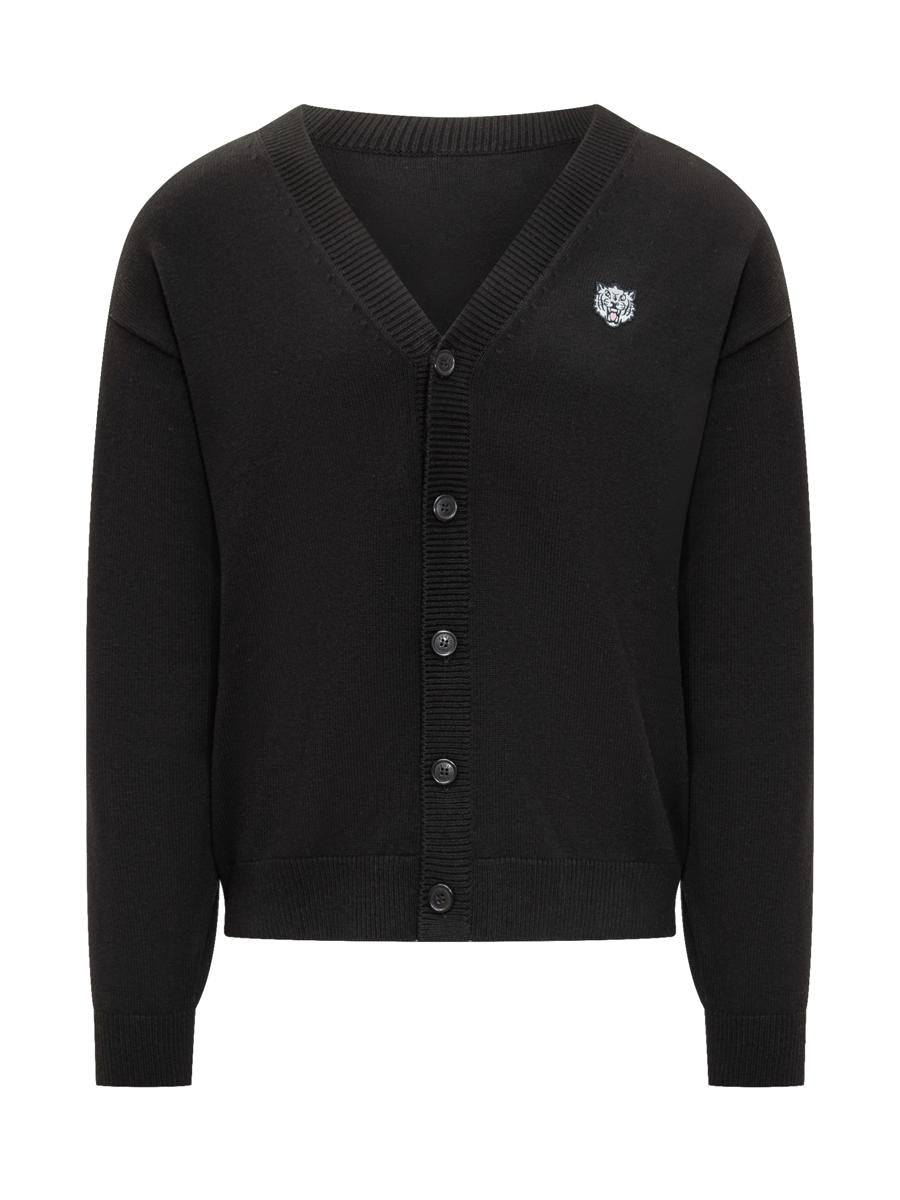 Kenzo Kenzo Herr Svart Kofta Med Tigerlogotyp