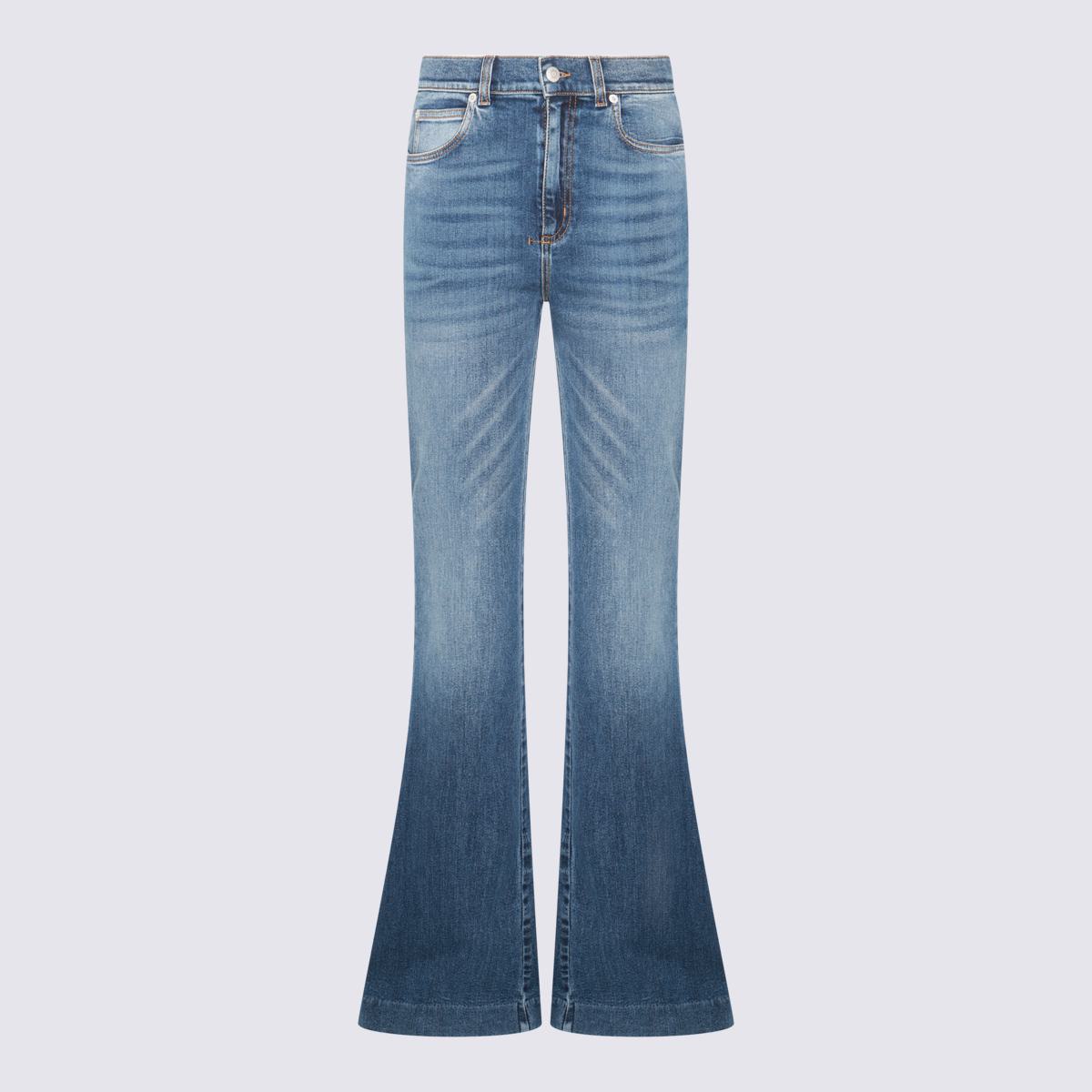 Alexander McQueen Blå Bomullsjeans