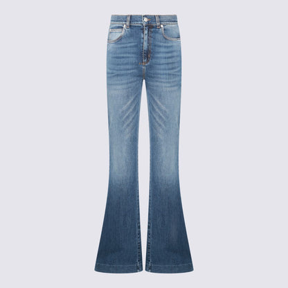 Alexander McQueen Blå Bomullsjeans