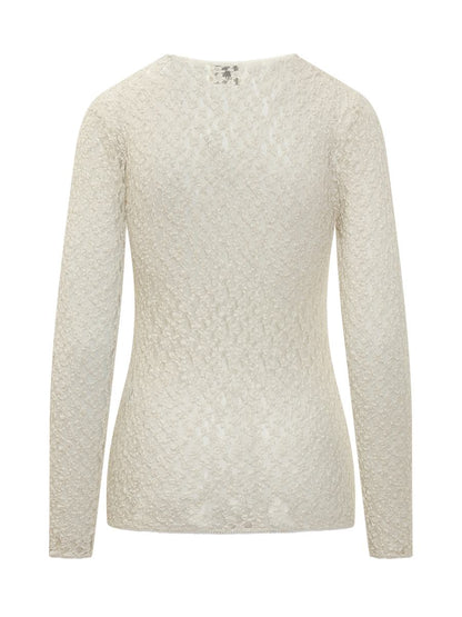 Isabel Marant Isabel Marant Elfenbensvit Stretchig Spetstopp