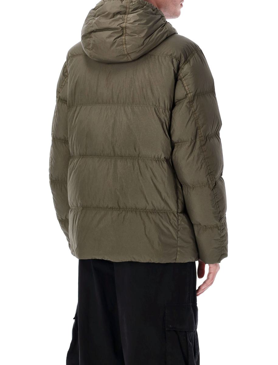 Stone Island Garment Dyed Crinckle Hooded Dunjacka