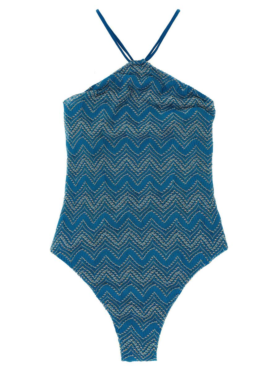 Missoni Zig Zag Lamé One-Piece Baddräkt